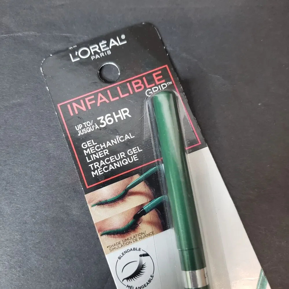 Lot of 2 L'Oreal Infallible Grip Gel Mechanical Eye Liner Emerald Green NIP